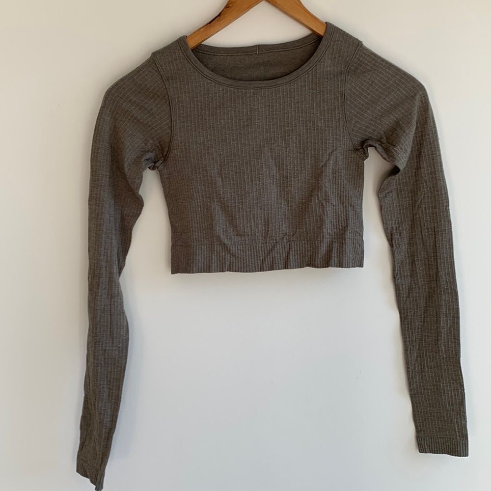lululemon athletica Gray Long Sleeve Top